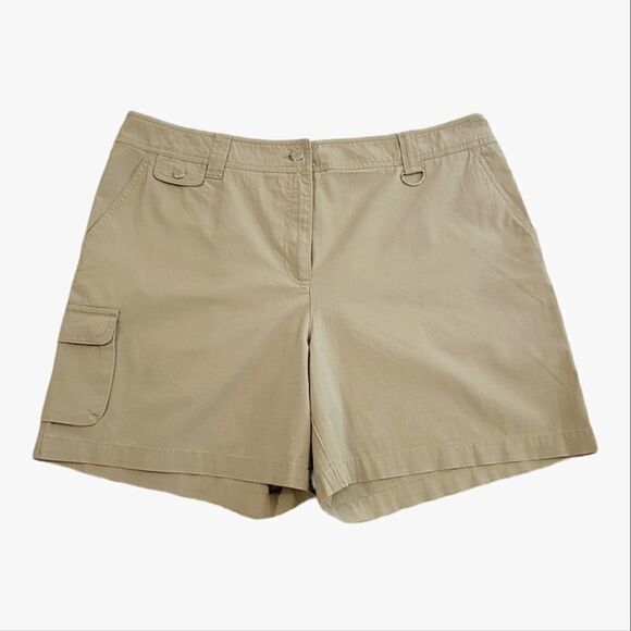 Jones New York Pants - Jones New York Sport Tan 100% Cotton Cargo Shorts Size  16